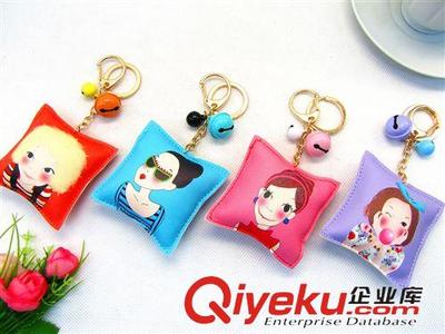 義烏精品批發 新款PU沖棉鑰匙扣，十元店貨源優選